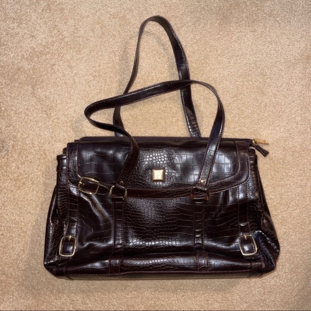 NWOT! Diane Von Furstenberg - Brown Leather Briefcase
